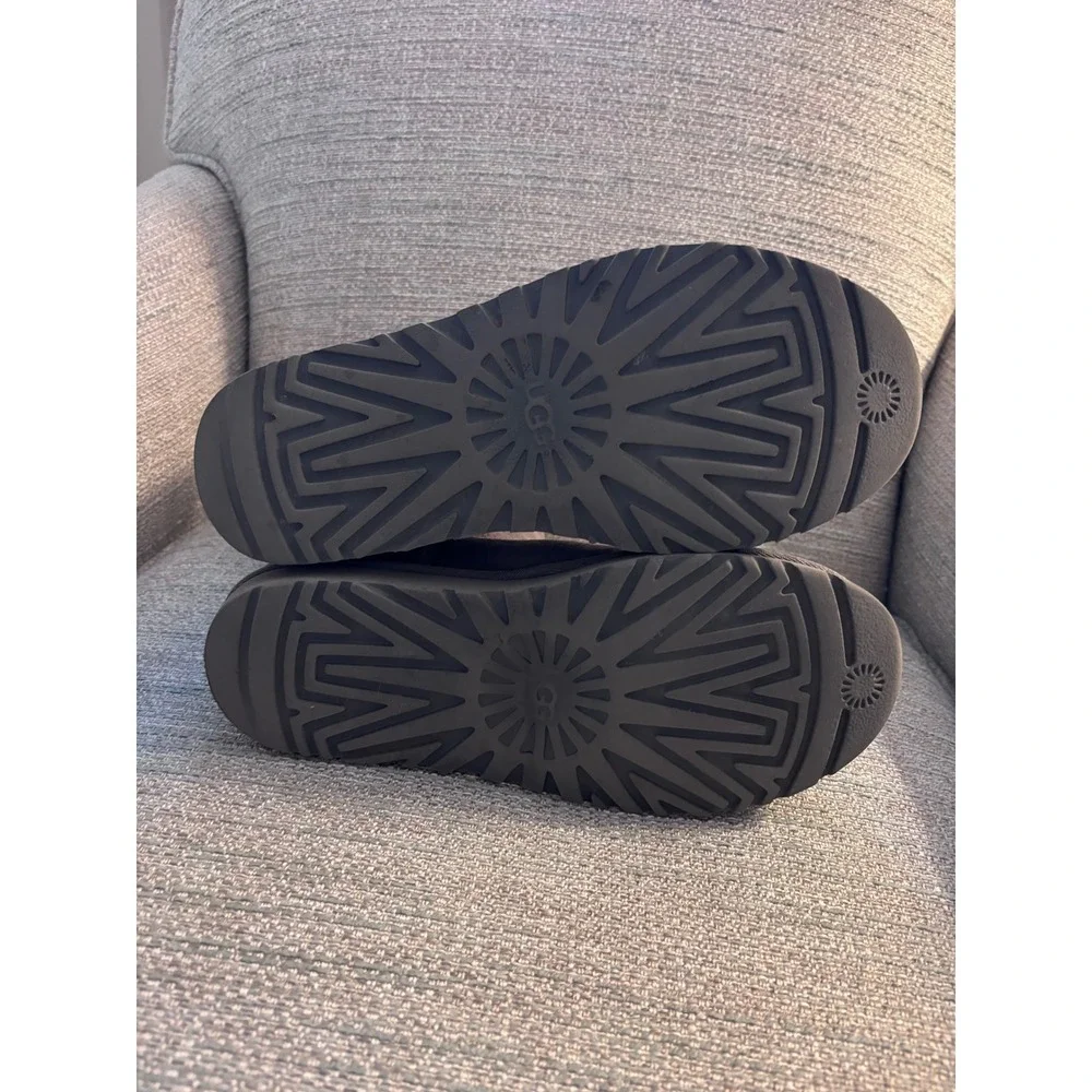 UGG Classic Short II Charcoal Grey Sheepskin Boots Womens Size 7‎ 1016223